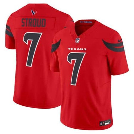 Men's Nike C.J. Stroud Red Houston Texans #7 Vapor F.U.S.E. Limited Jersey